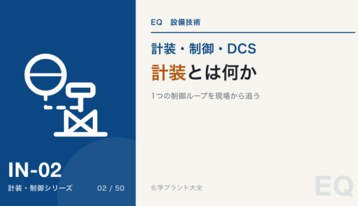 計装とは何か｜測る・伝える・調節する・動かす、1つの制御ループを現場から計器室まで追う