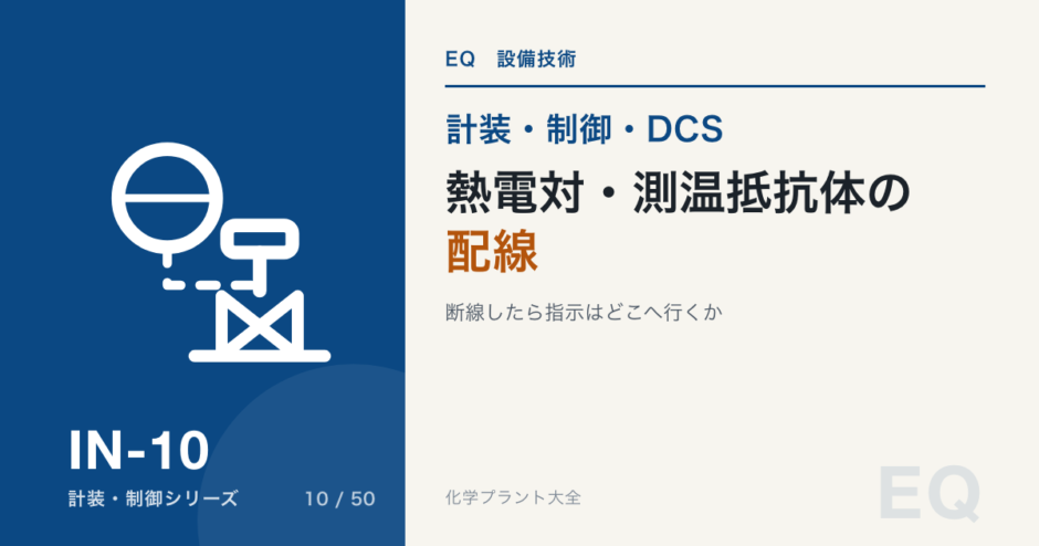 熱電対・測温抵抗体の配線とトラブルのアイキャッチ