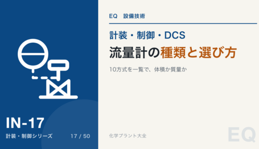 流量計の種類と選び方｜10方式の原理を一覧で、体積か質量か、液か気か蒸気か