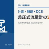 差圧式流量計の温圧補正のアイキャッチ