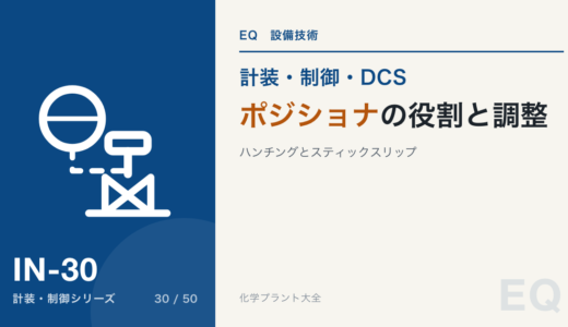 ポジショナの役割と調整｜指令と開度がずれる理由、スマートポジショナの診断、ハンチングとスティックスリップ