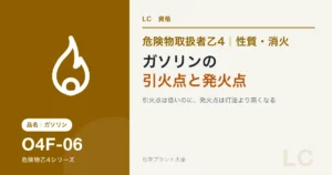 危険物乙4のガソリンの性質|引火点は低いのに発火点は灯油より高いのアイキャッチ
