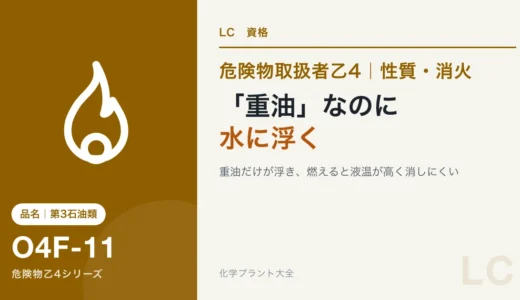 危険物乙4の第3石油類｜「重油」なのに水に浮く、名前と性質のずれ