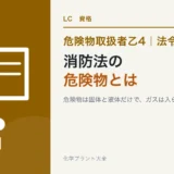 危険物乙4の「消防法の危険物」とは|プロパンガスが入らない理由を図でのアイキャッチ