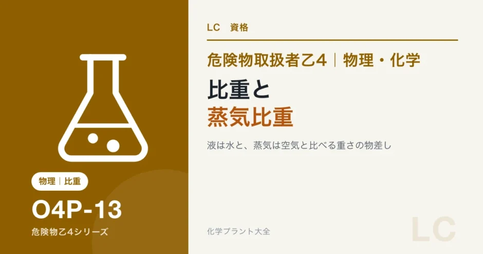 危険物乙4の比重と蒸気比重｜ガソリンの蒸気が足元にたまる理由のアイキャッチ