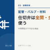 仕切弁(ゲート弁)|中間開度が不向きな理由