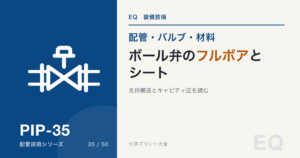 ボール弁|フルボア・シート・キャビティの選定