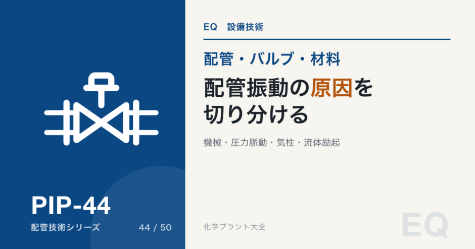 配管振動の原因を切り分けるのアイキャッチ