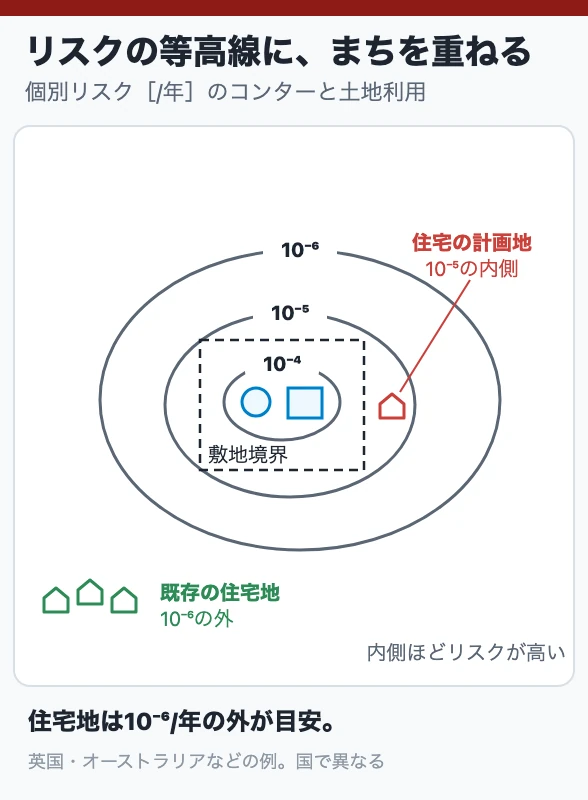 リスクの等高線に、まちを重ねる