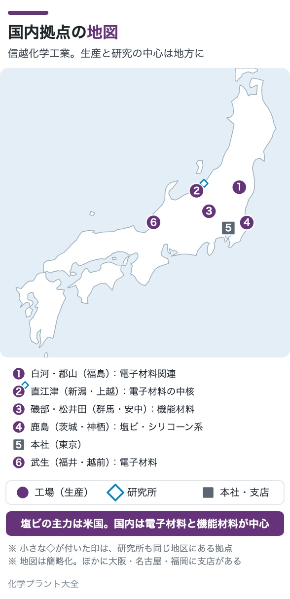 国内拠点の地図
