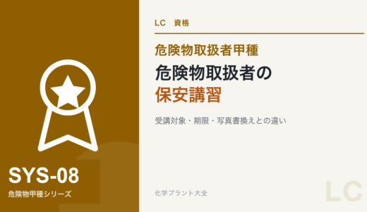 危険物取扱者の保安講習｜受講対象・期限・免状更新との違い