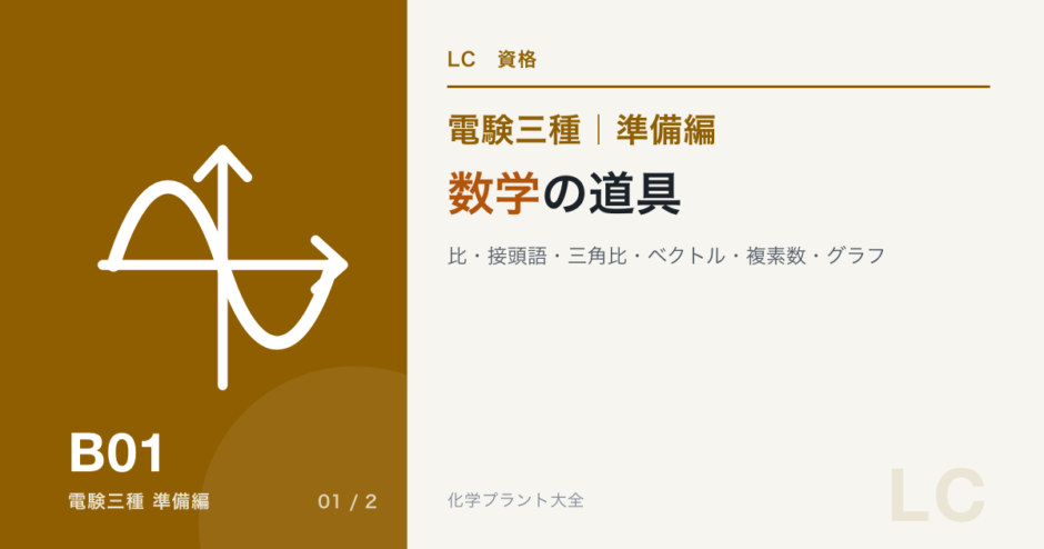 電験三種 準備編 数学の道具｜比・接頭語・三角比・ベクトル・複素数・グラフ