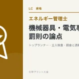 機械器具・電気事業者・罰則の論点