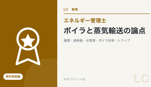 ボイラと蒸気輸送の論点｜形式と循環・過熱器・自動制御・水管理・ボイラ効率・トラップ・ドレン回収【エネ管・熱Ⅳ】